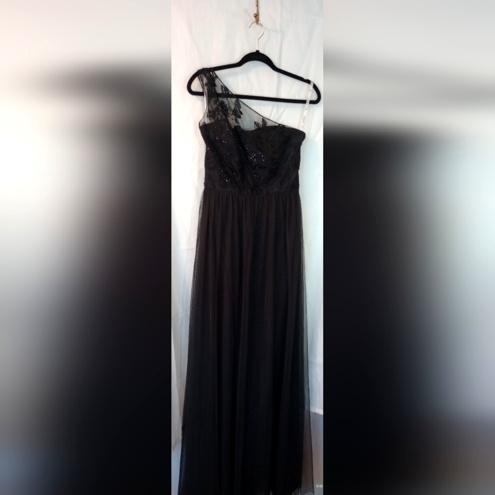 Celebrate David's Bridal, size 10, black bridesmaids dress